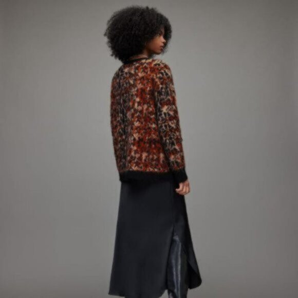 All Saints Star Leopard Cardigan - NEW - Picture 3 of 4